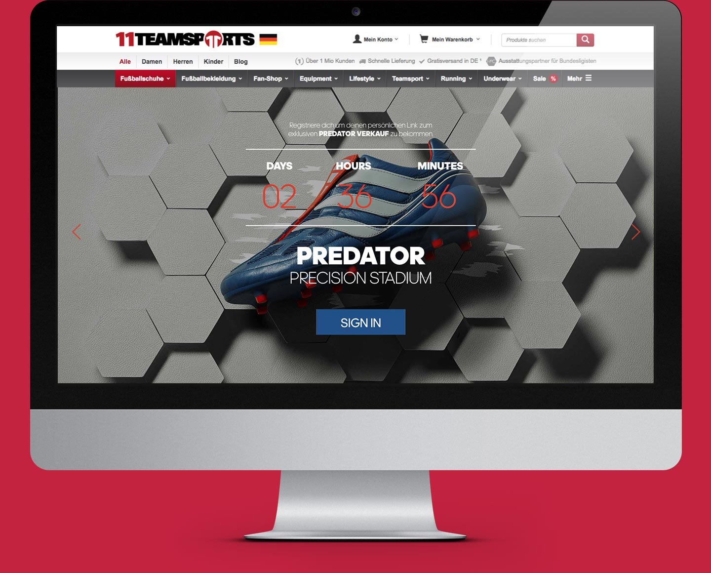 Desktop Ansicht des Countdown Tools für Kaufrelease Ansicht Countdown Tool für Kaufrelease