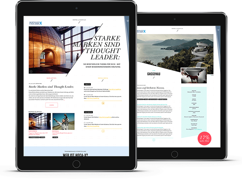 Eine Seite im Fluss – auf allen Devices Von Smartphone über Tablet bis zur Desktop-Auflösung: die responsive Website macht überall eine gute Figur