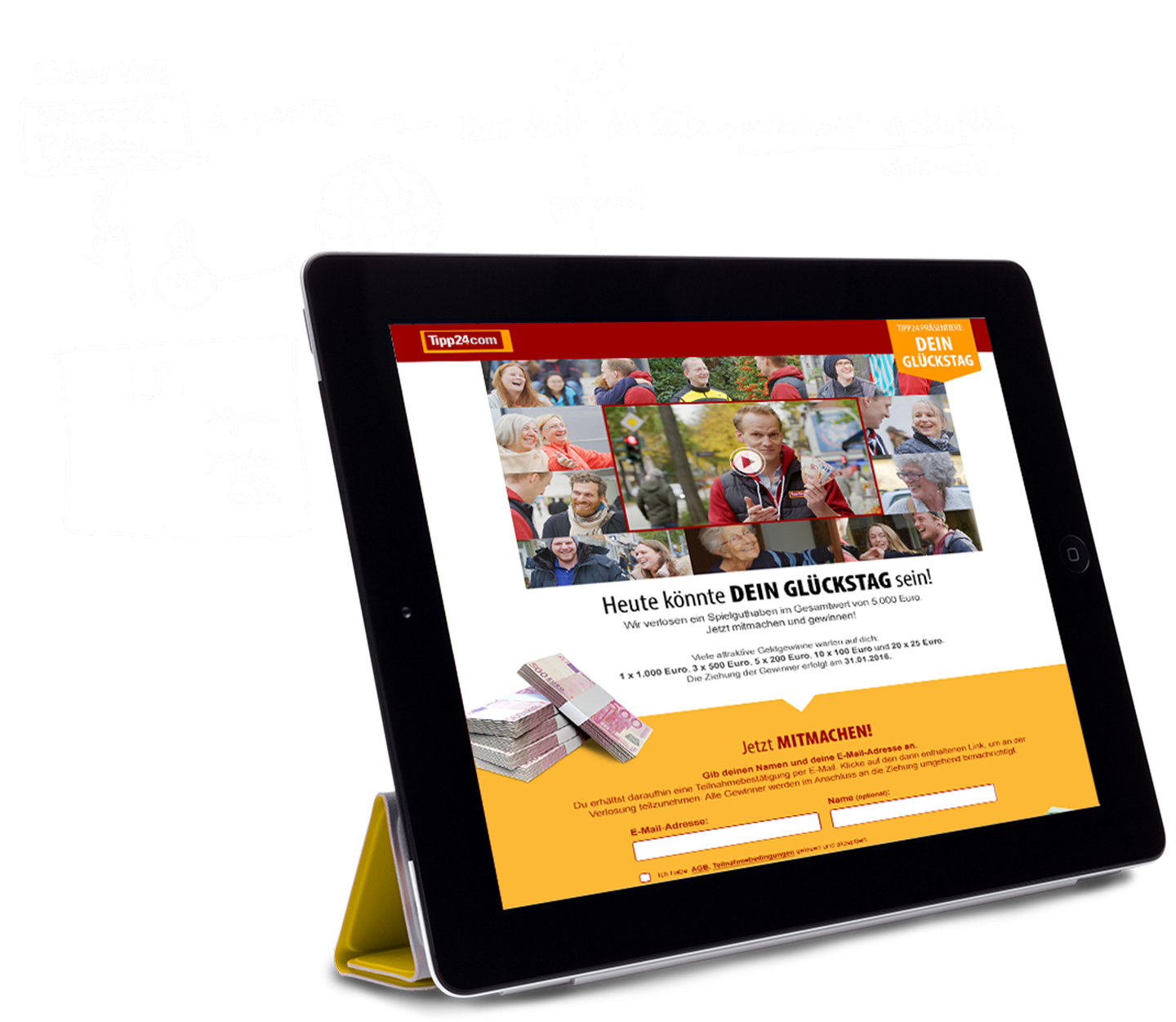 Vom Scribble zur Website HEY NOW entwickelt Mechaniken für Interfaces und Prozesse, sowie responsive Layouts für die unterschiedlichen Endgeräte.