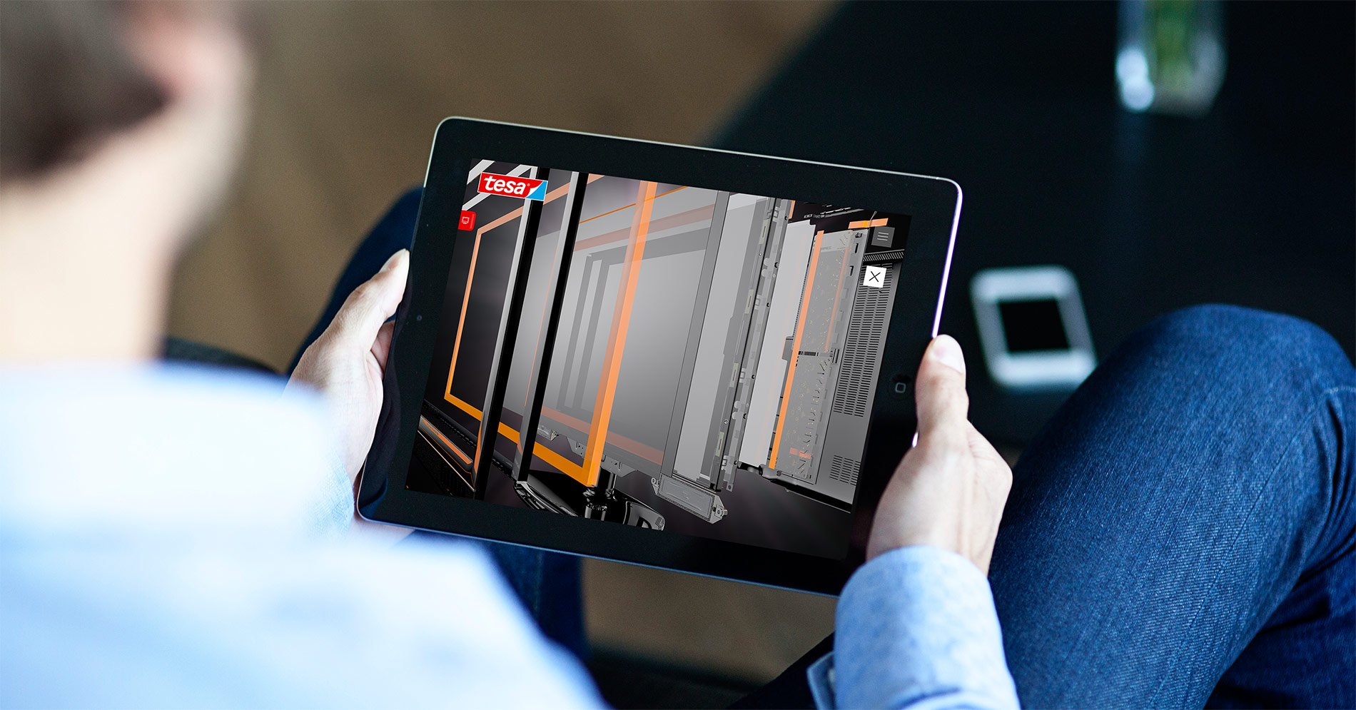 3D-Prototyp für tesa Industry Wir überprüfen Ideen anhand von Prototypen, hier eine 3D-Anwendung für tesa Industry