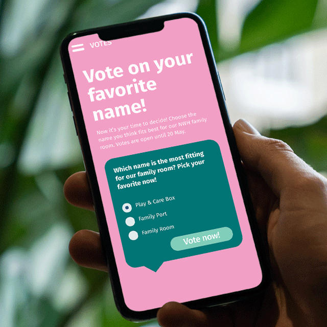 Voting auf der Website für Mitarbeiterbindung