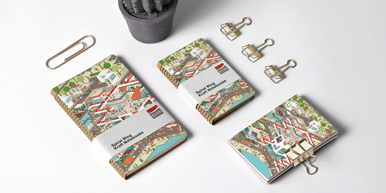 Wimmelbild als Keyvisual für internes Unternehmensmarketing
